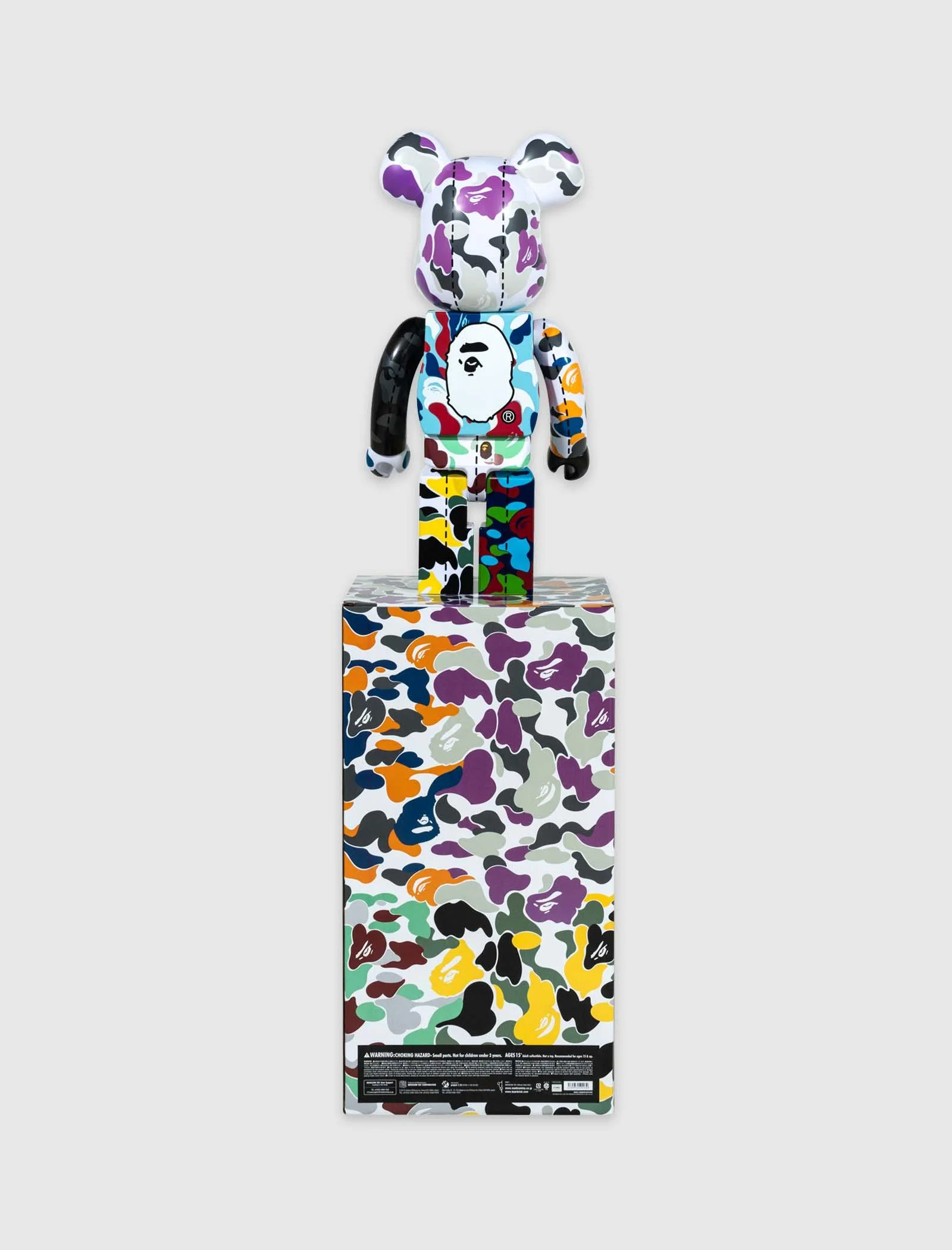 A BATHING APE 28TH ANNIVERSARY CAMO #1 1000% BEARBRICK - Image 3