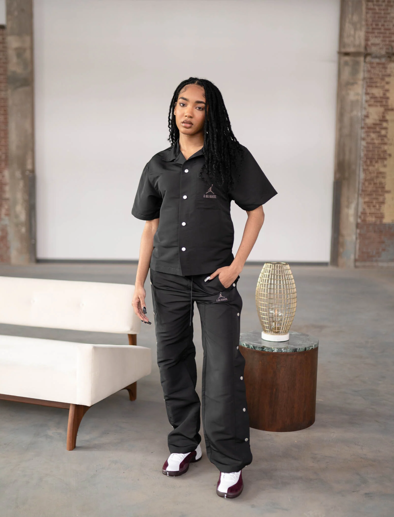 A MA MANIÉRE X JORDAN BRAND SNAP TRACK PANTS - Image 4