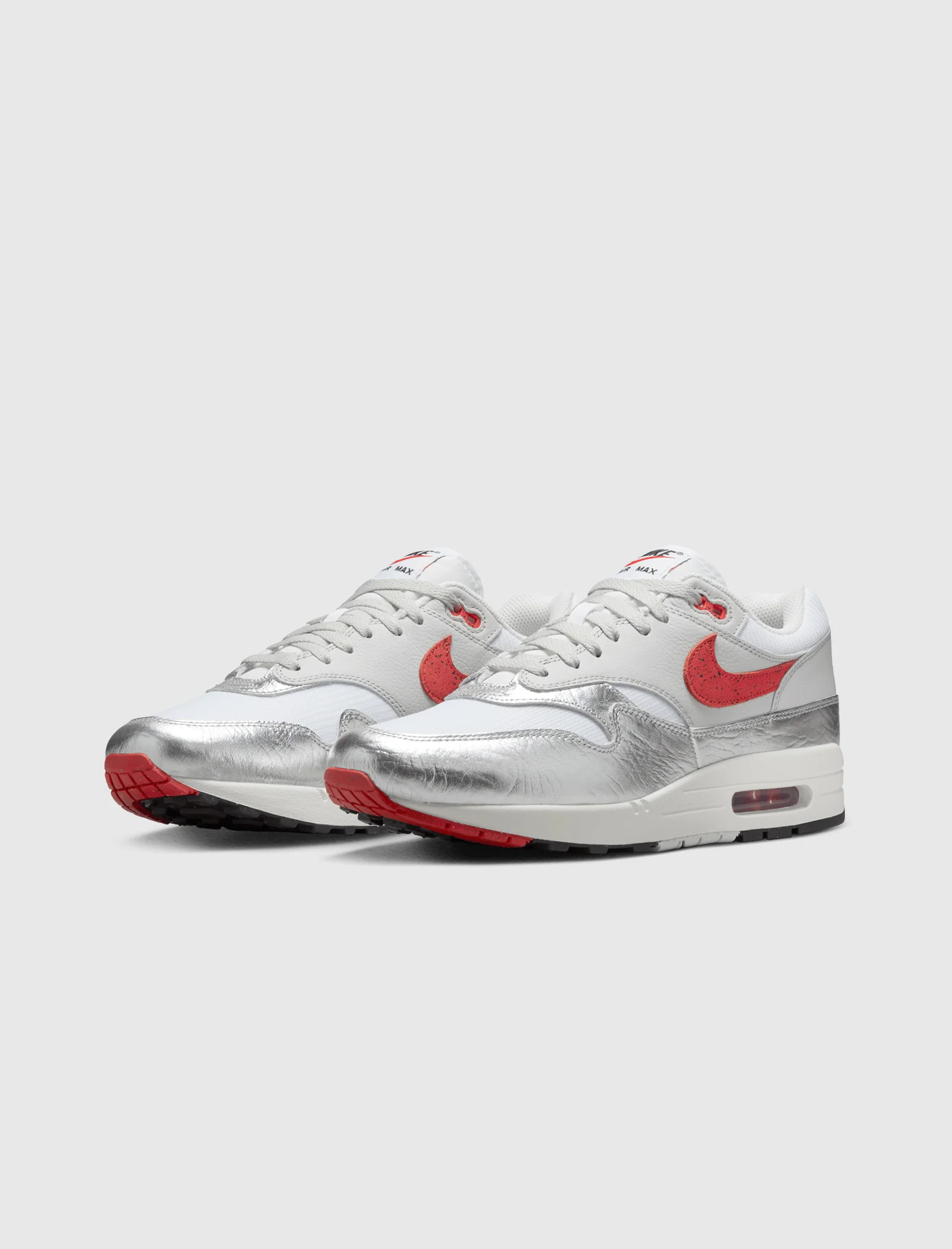 AIR MAX 1 PRM "WHITE/CHILE RED-METALLIC SILVER" - Image 4
