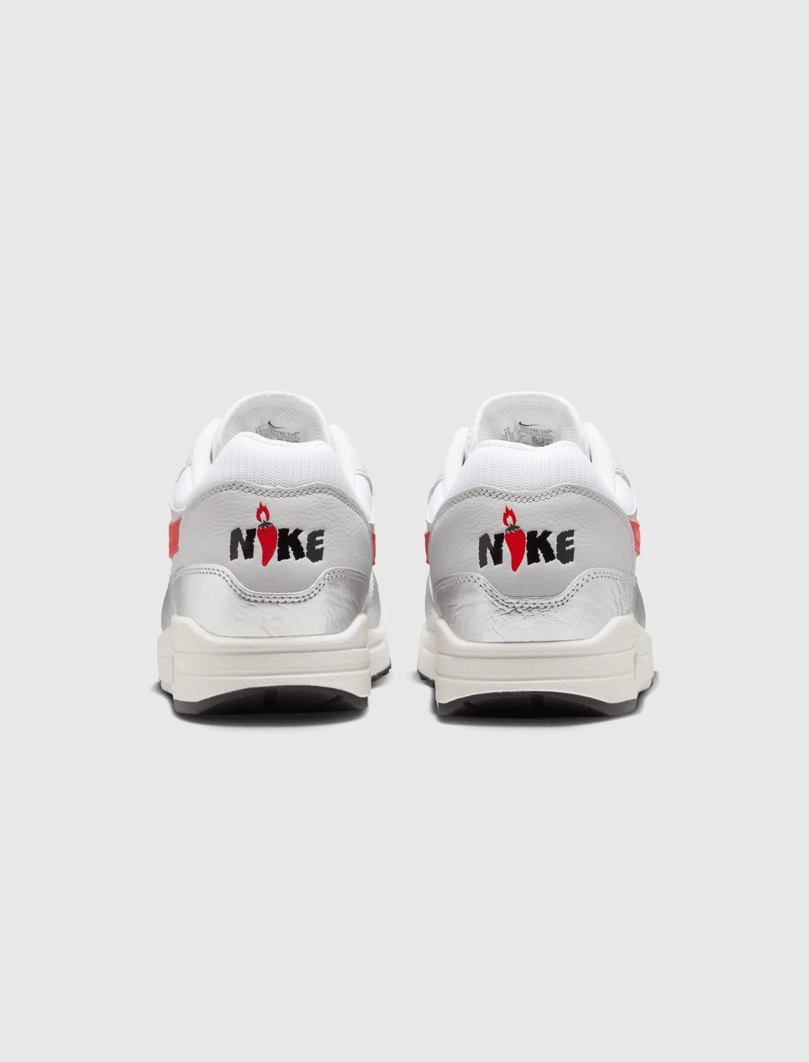 AIR MAX 1 PRM "WHITE/CHILE RED-METALLIC SILVER" - Image 7