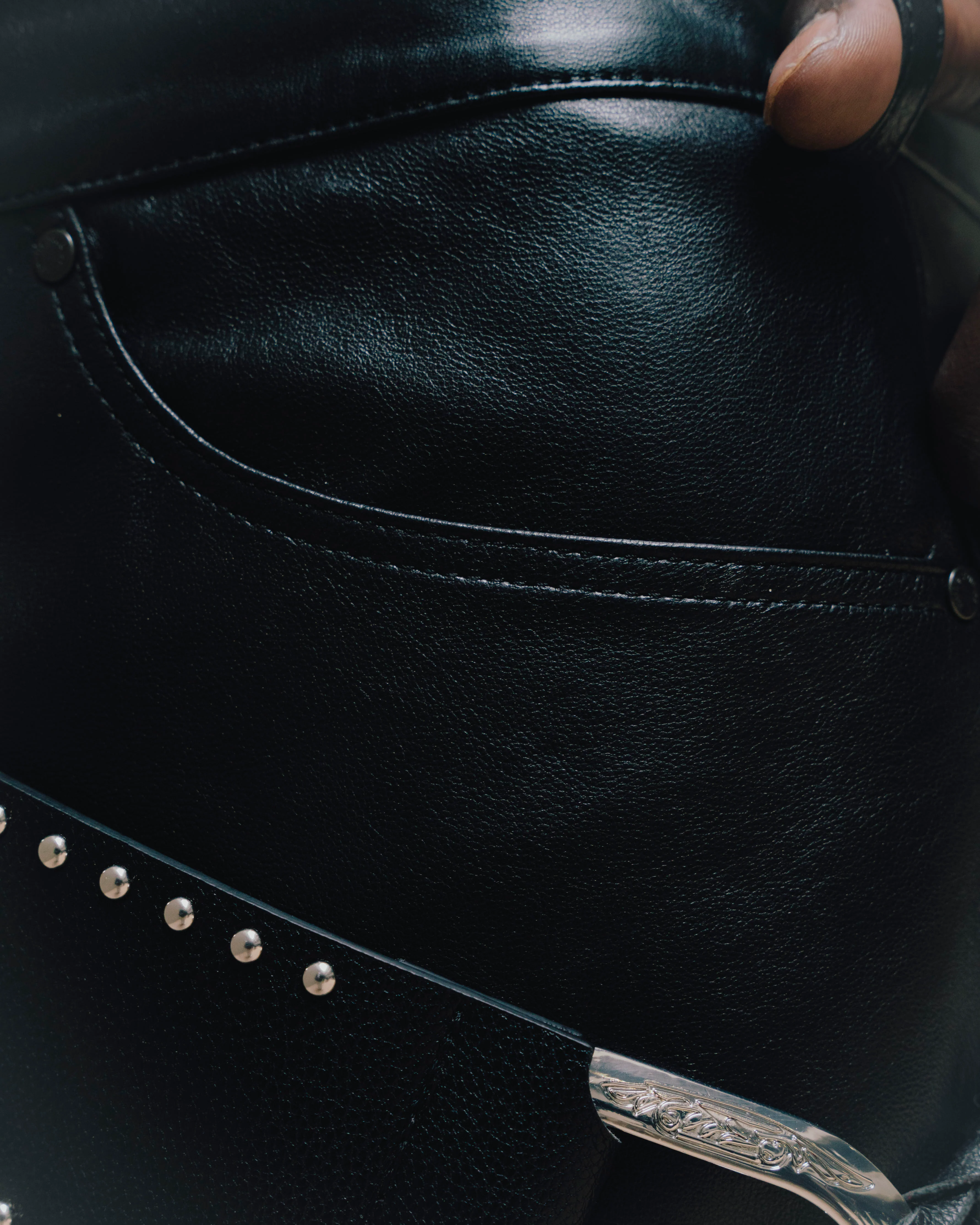 STRAIGHT LEATHER PANT - Image 4