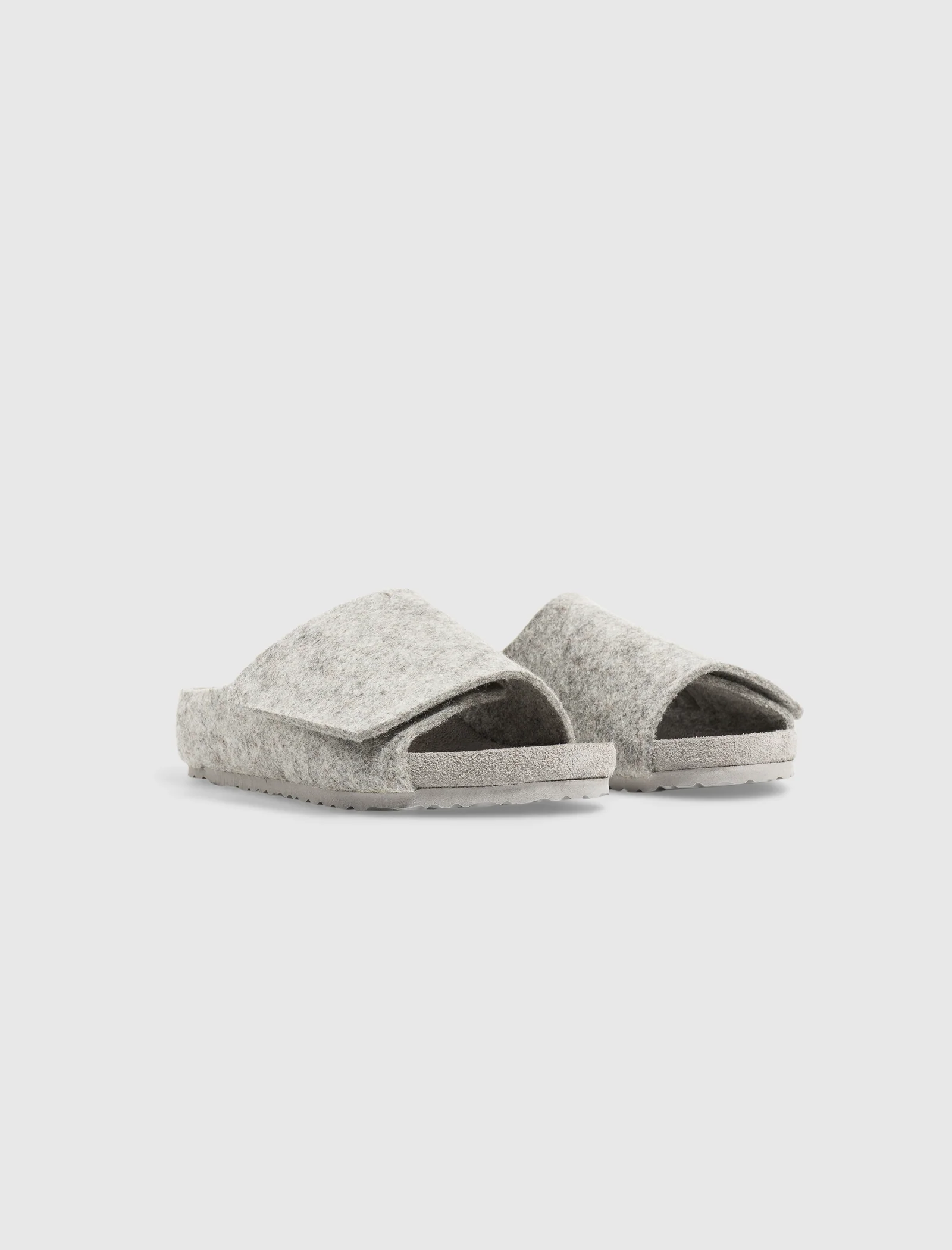 KIDS FEAR OF GOD X BIRKENSTOCK THE LOS FELIZ WOOL FELT "CEMENT MELANGE" - Image 4