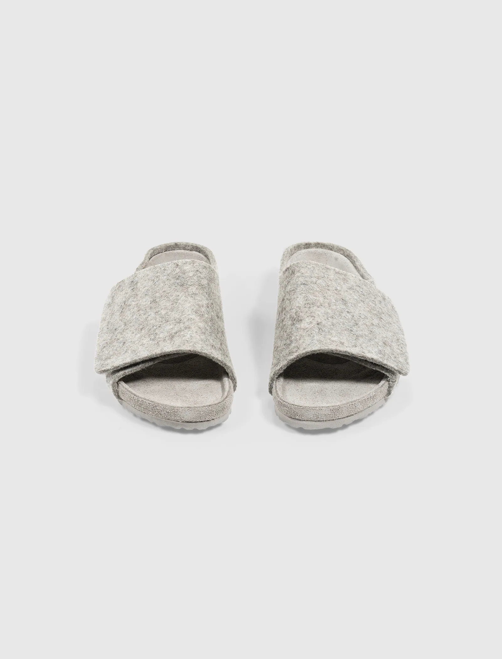 KIDS FEAR OF GOD X BIRKENSTOCK THE LOS FELIZ WOOL FELT "CEMENT MELANGE" - Image 5