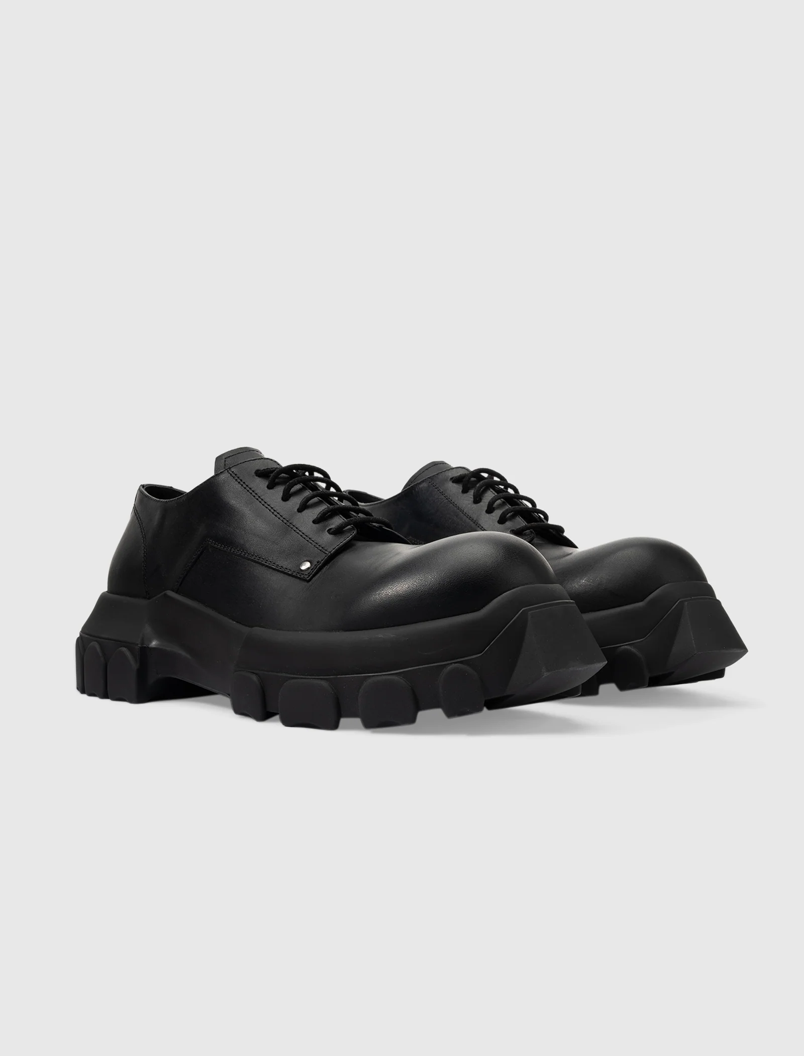 LIDO LACE-UP BOZO TRACTOR  "BLACK/BLACK" - Image 4